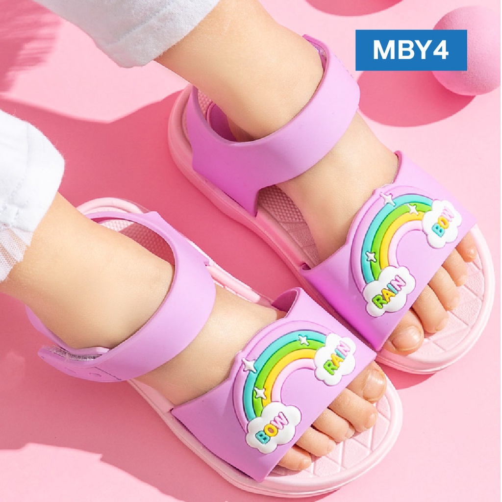 LAPAGO - Sandal Slop Anak Laki Laki Perempuan Anti Licin Karet EVA Umur 1-7 Thn Type MBY