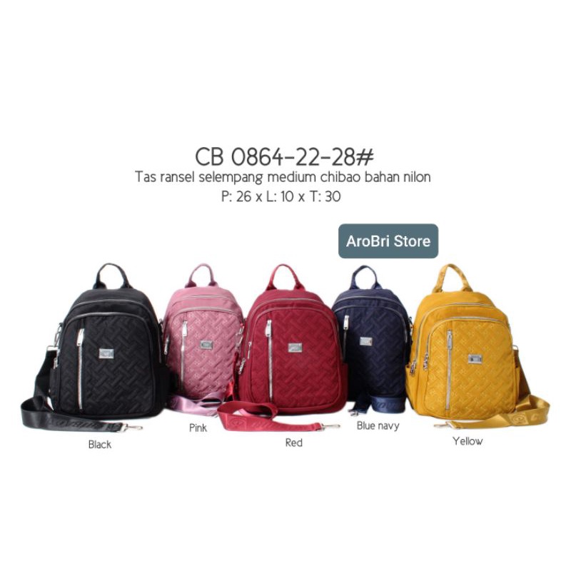 Tas ransel selempang ukuran medium merk Chibao CB 0864-28