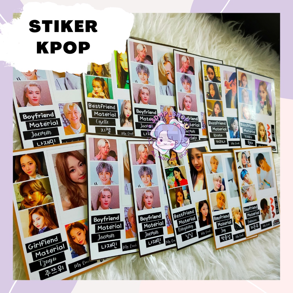 Stiker KPop bestfriend - boyfriend aespa