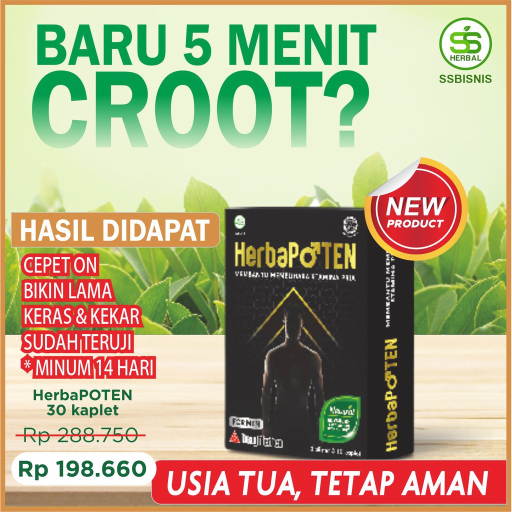 Jual Herbapoten Original Obat Stamina Minuman Pria Dewasa Tahan Lama Herbal Sex Kuat Shopee 4486