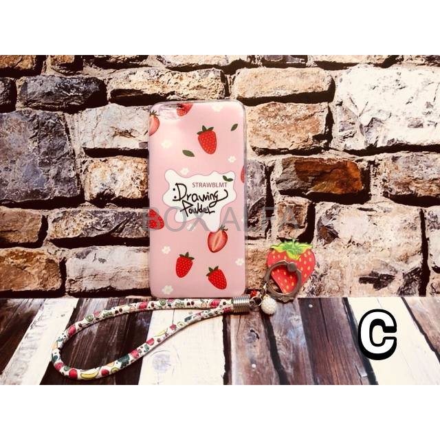 Case Fruits Ring Samsung J7 J5 J3 J2 Prime Pro Plus Core Softcase Buah Soft Silikon Slim Cover Frui