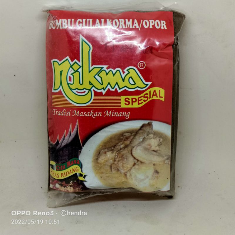 

Bumbu Gulai Korma/Opor Nikma