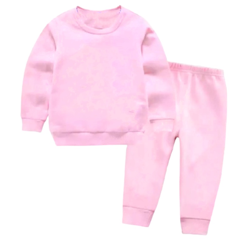 Setelan Anak Sweater POLOS  Crewneck/one set/ Sweater + Celana