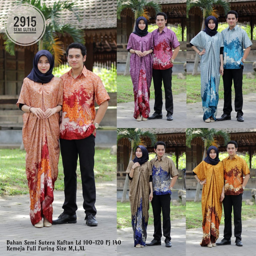 Zola_Batik Batik Couple Kebaya Kaftan Semi Sutra Premium 2915