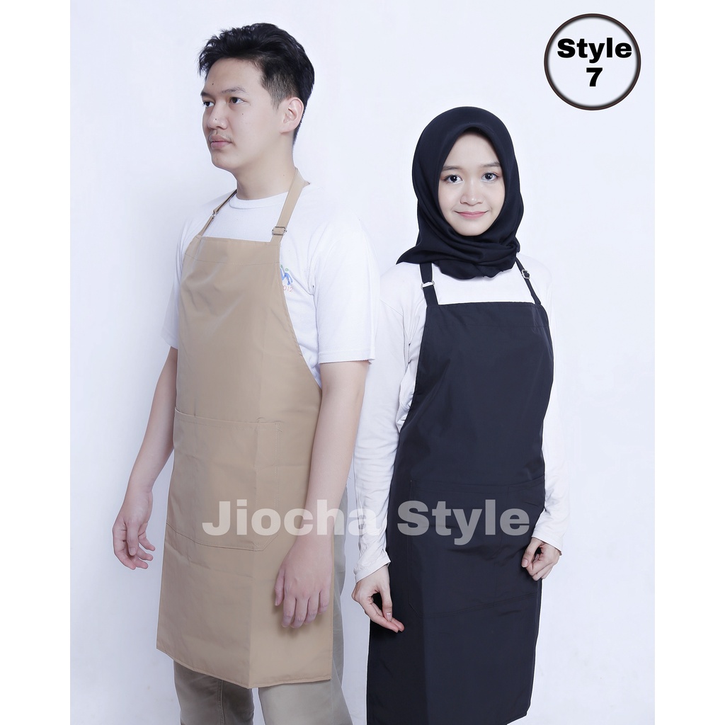 CELEMEK MASAK APRON MASAK APRON BARISTA APRON BABERSOP