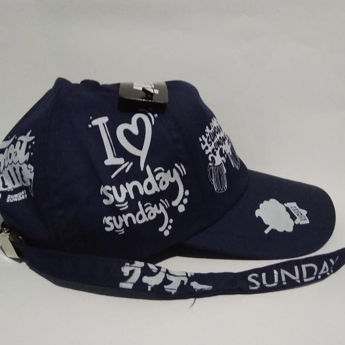 Lucu Topi Tali Panjang Pria/Wanita - Hitam Hemat