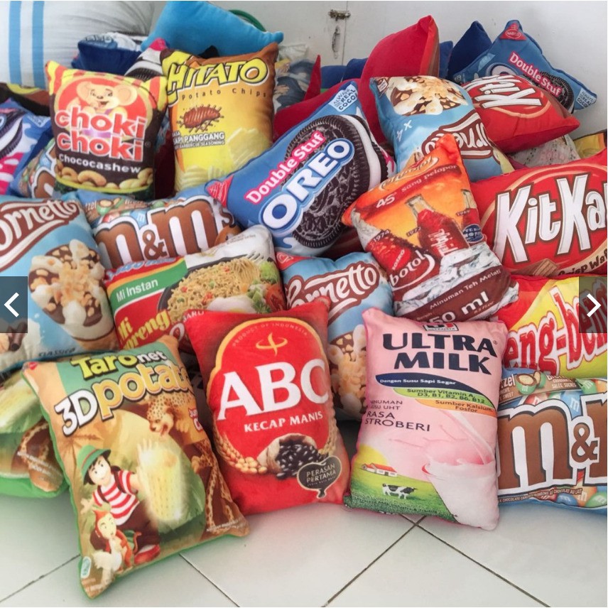 BANTAL BANTAL HIASAN LUCU UNIK RUMAH MOBIL 30x40cm DAKRON BENTUK SNACK CEMILAN KADO ULANG TAHUN ANAK