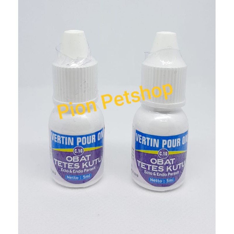 VERTIN POUR ON obat tetes kutu kucing dan anjing Patten 5 ml