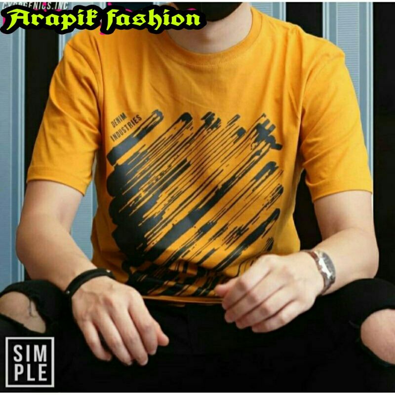 kaos boombogie original/kaos distro-Kuning cakar