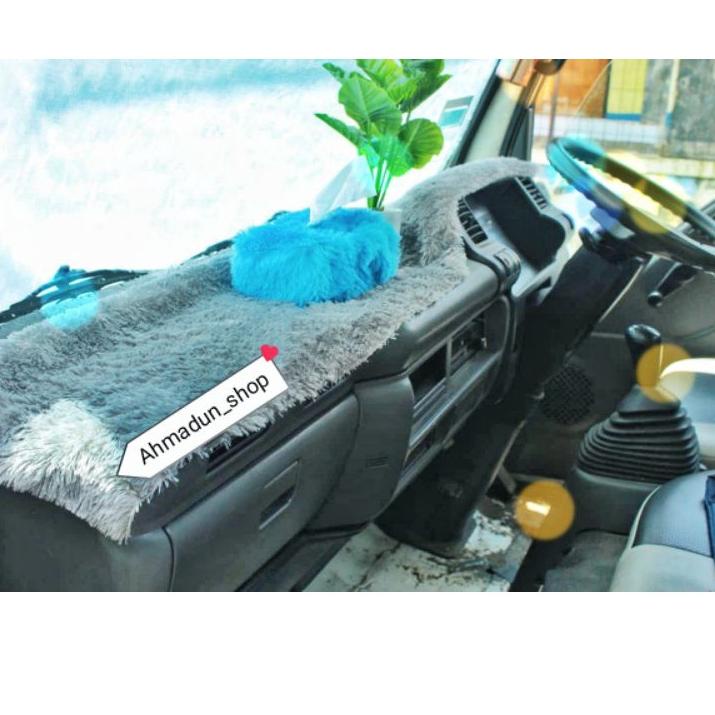 Model Baru 1set Alas dashboard mobil bulu / taplak dashboard mobil Anti debu / cover dashboard mobil