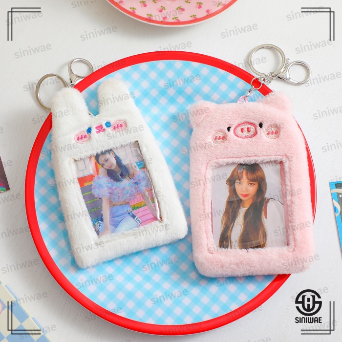 Photocard Holder Boneka Gantungan Kunci PC Card Holder Doll Ganci Bulu