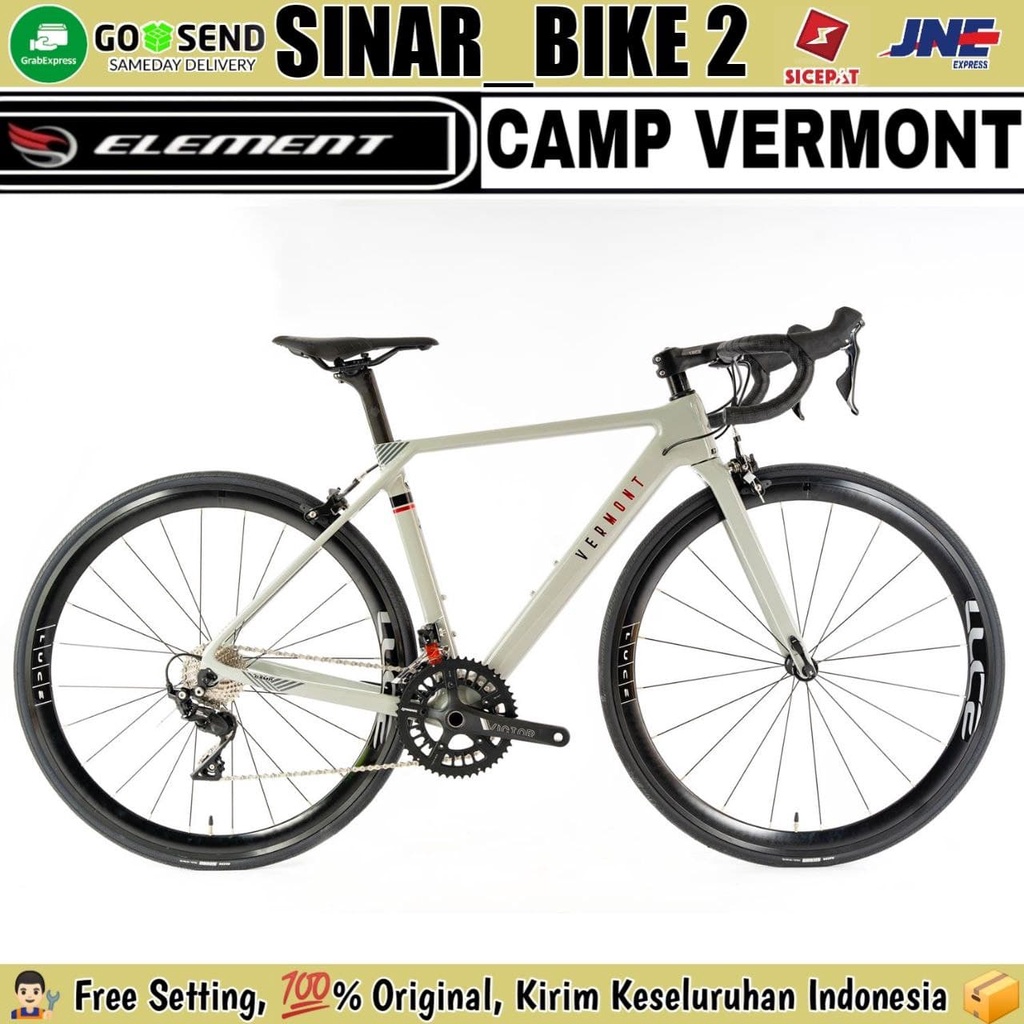 Sepeda Balap Roadbike ELEMENT CAMP VERMONT Carbon 2x11 Speed 700C