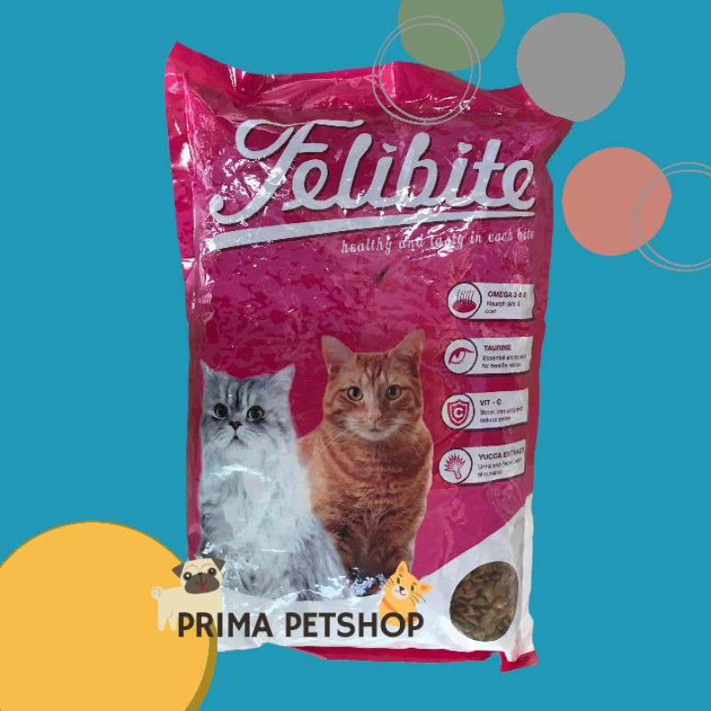 Felibite cat food 1kg makanan kucing kering