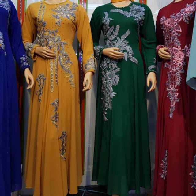 Gamis ceruty bordir
