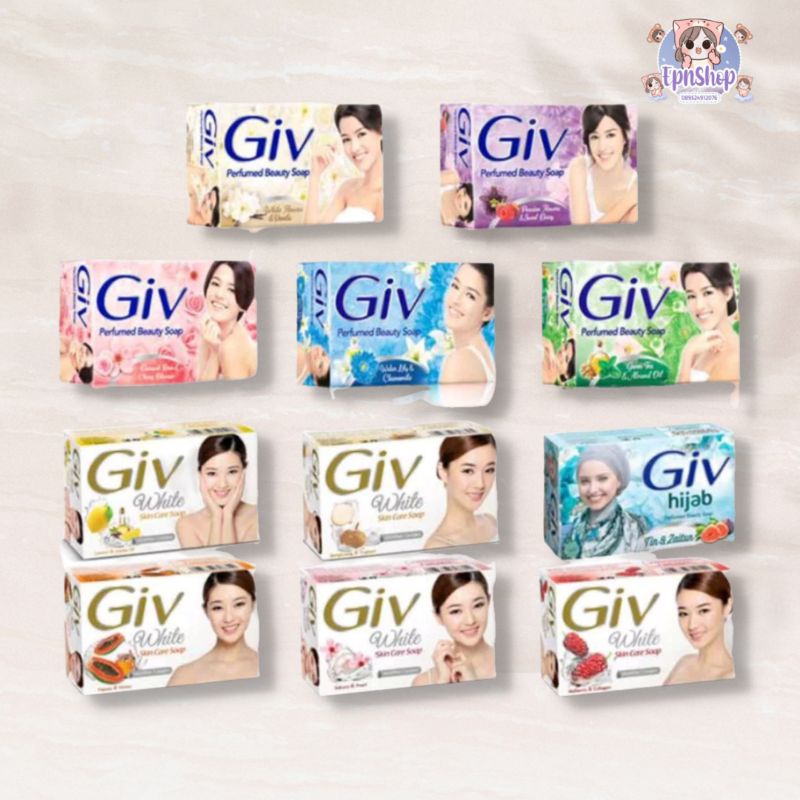 [BPOM] GIV BAR SOAP WHITE BEAUTY / GIV SABUN BATANG 76gr