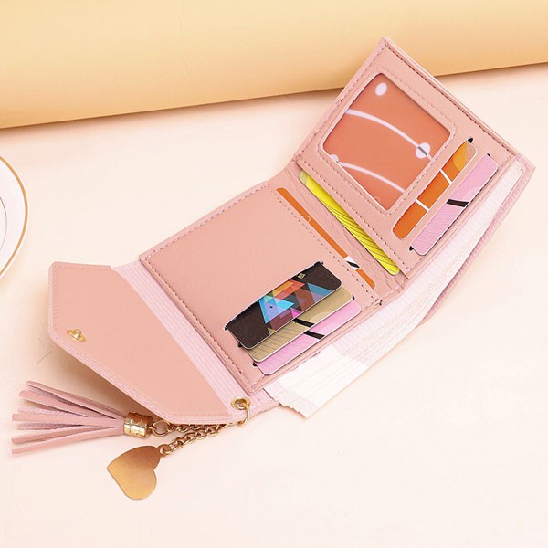 Dompet Wanita / dompet mini Lipat Kecil Cantik real pic