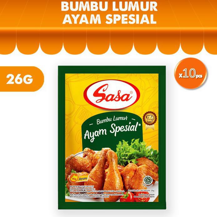

New Produk Sasa Bumbu Lumur Ayam Spesial 26 Gr X 10
