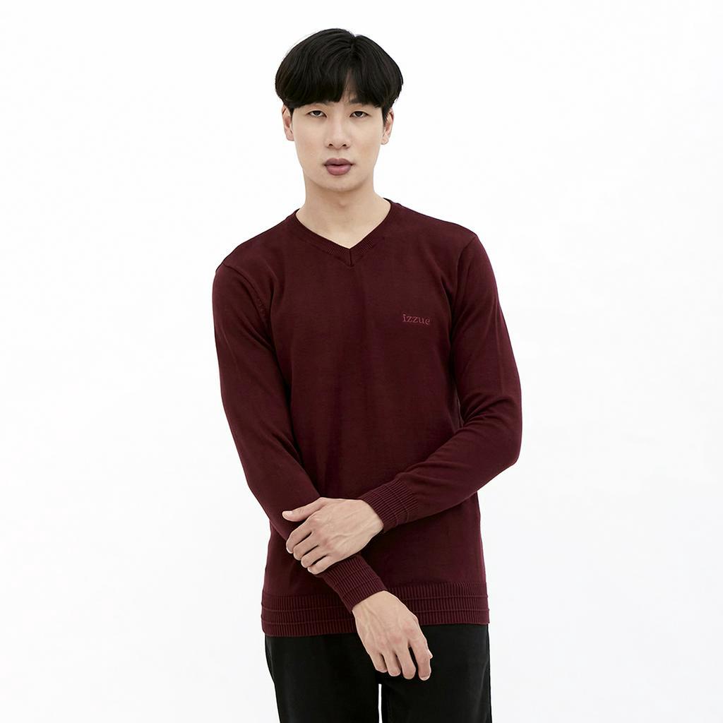 izzue Sweater Rajut pria - Maroon