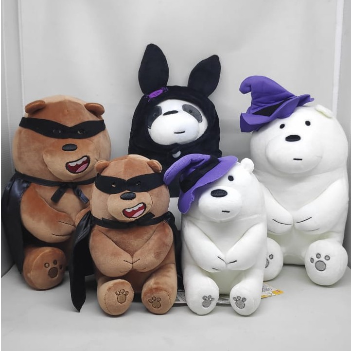  Miniso  Boneka  Edisi Halloween Karakter We Bare Bears WBB 