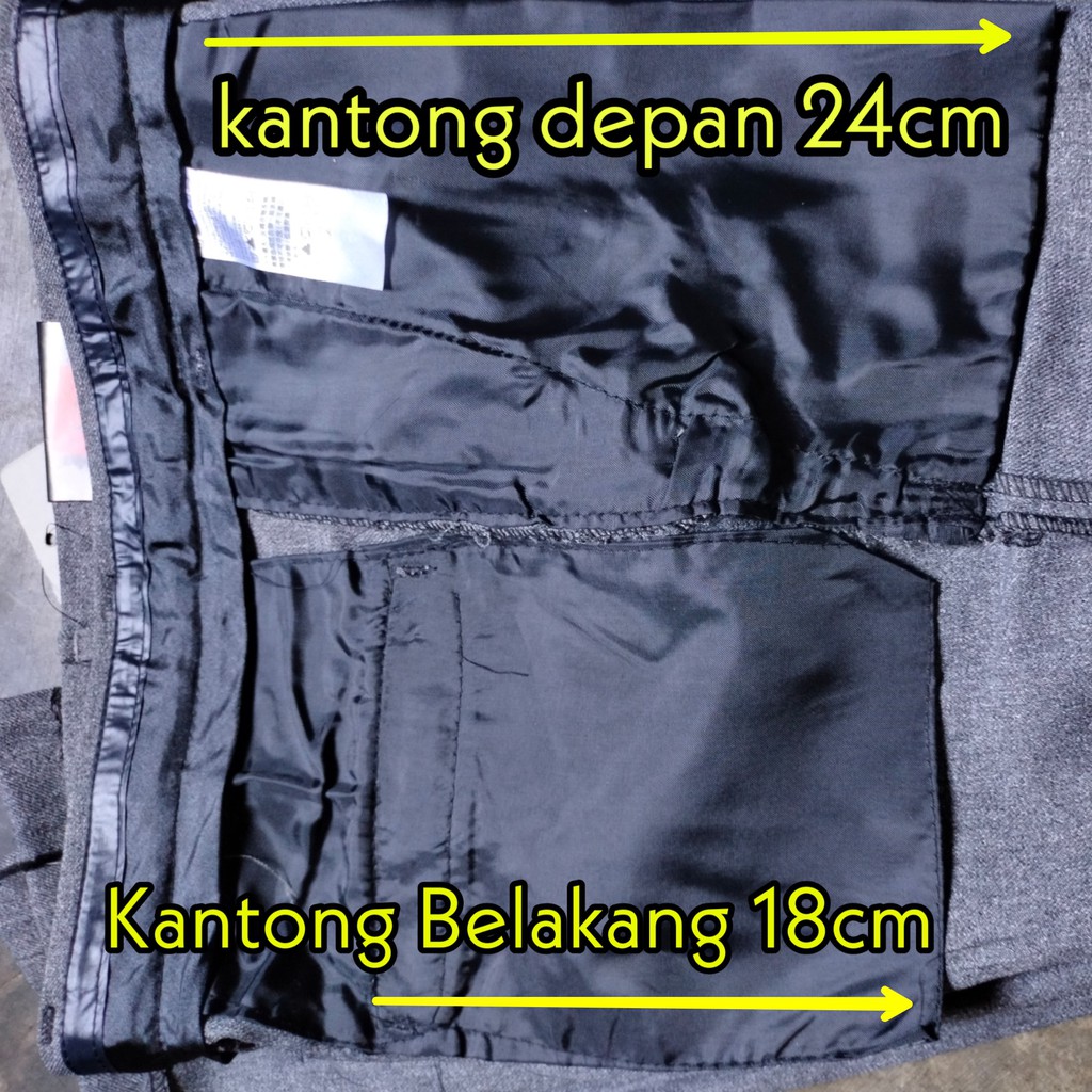 Celana Bahan Pria Formal Panjang Kerja Kantor Big Size Jumbo Slimfit 27-50