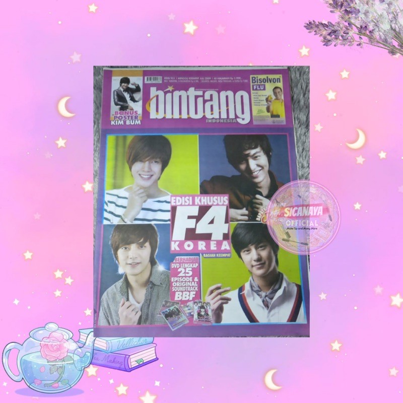 TABLOID BINTANG INDONESIA EDISI 951 JULI 2009 - EDISI KHUSUS BOYS BEFORE FLOWERS F4 KOREA