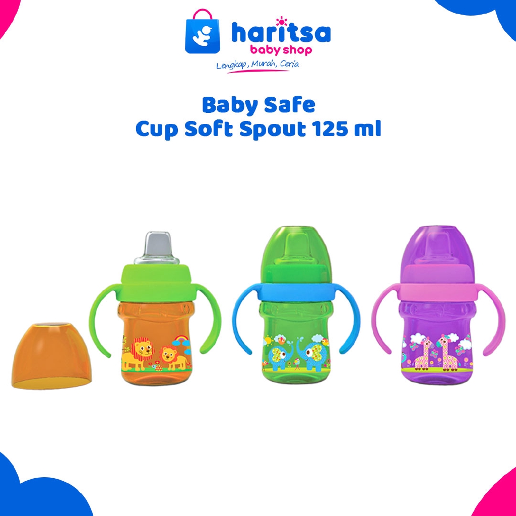 Baby Safe Cup Soft Spout 125ml AP005 / Botol Minum Bayi