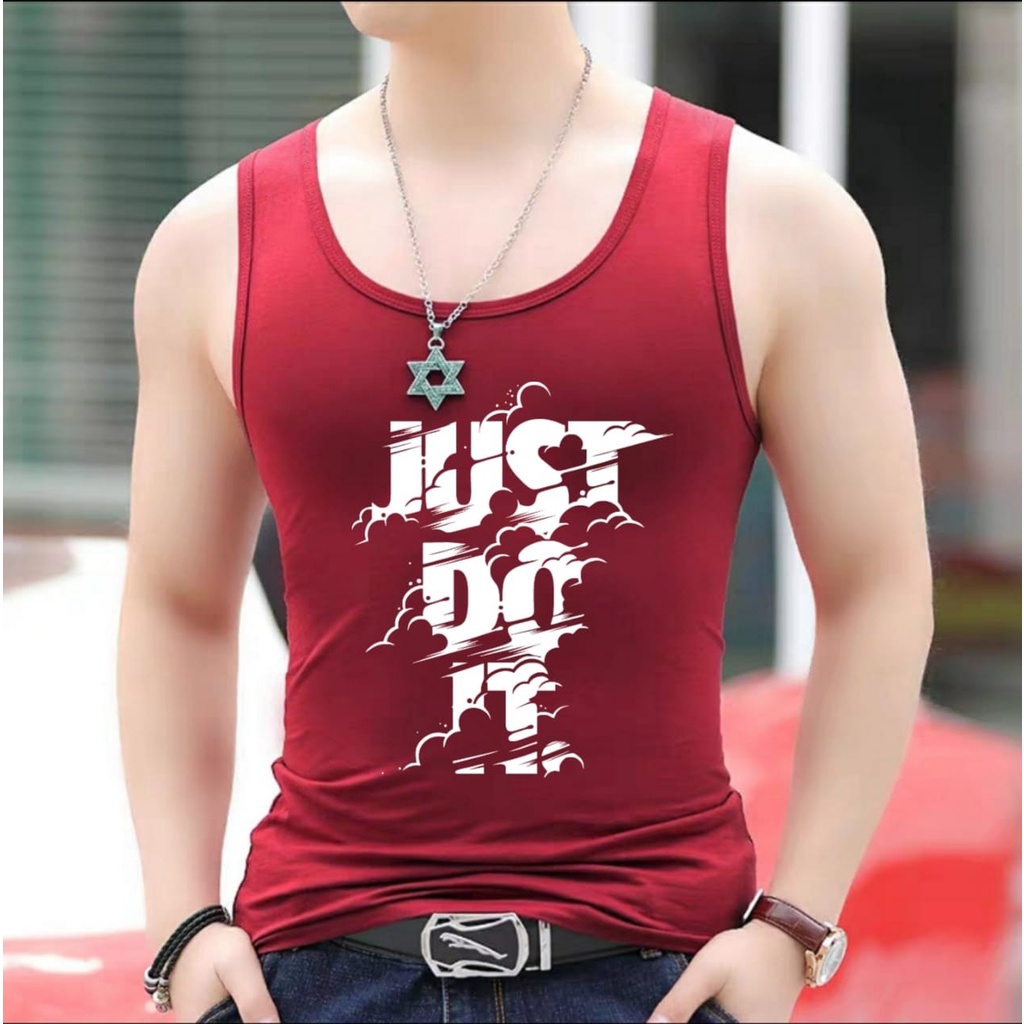 MUKZHOP - SInglet DO IT / singlet motf / singlet cowok / kaos santai