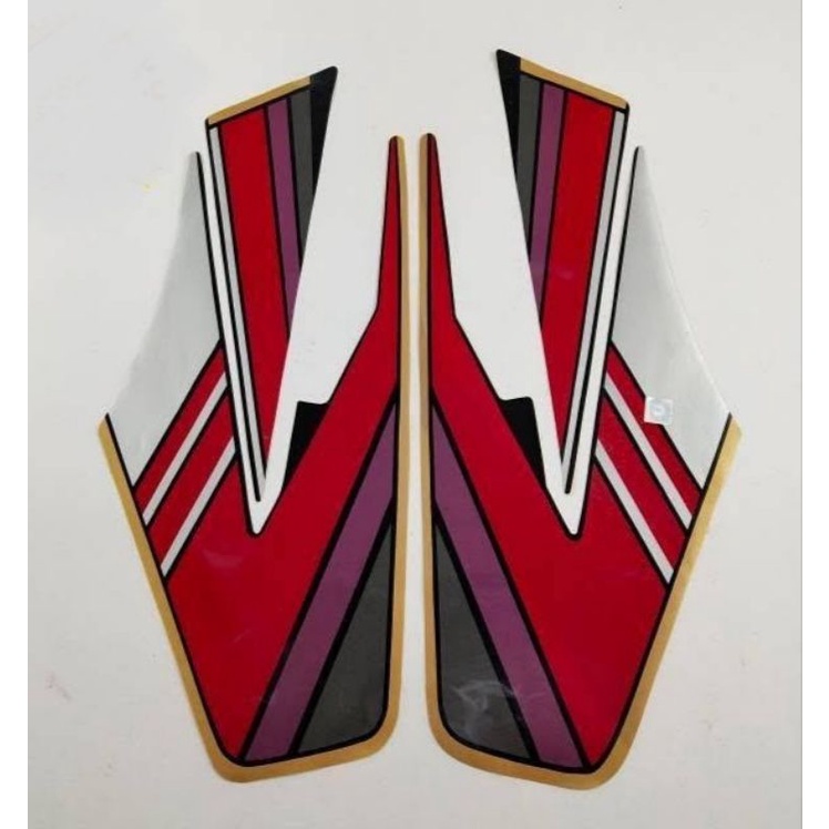striping lis stiker standar ori Rx king 1994 94 merah stiker ori RX king 96 merah