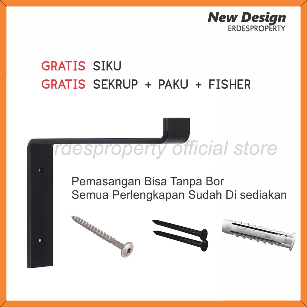 [COD] Rak Dinding L Ambalan Kayu Asli Hiasan Dinding Dekorasi Kayu Tempat Buku Bumbu Dapur Lebar 15 cm