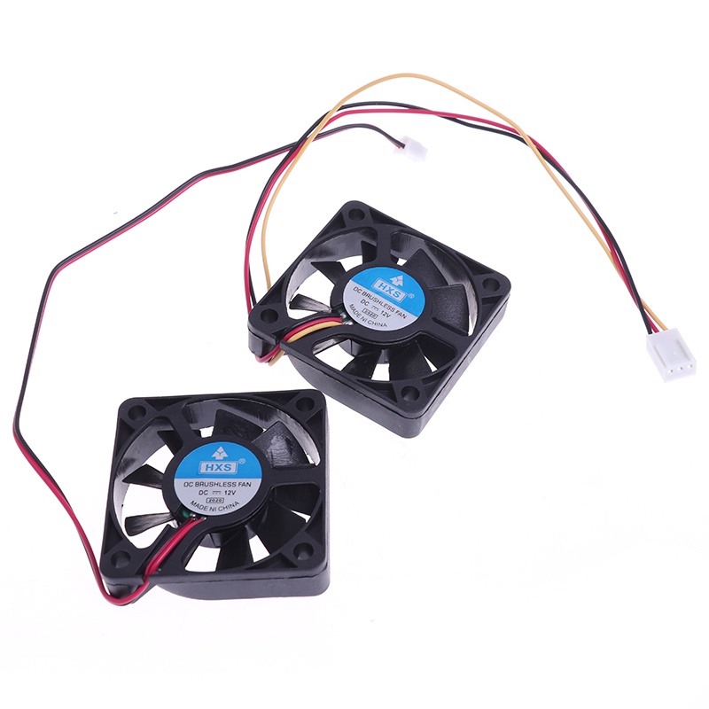 {LUCKID}50mm Silent Cooling Fan 2.5Pin/3Pin For Computer Case PC CPU Cooler 12v