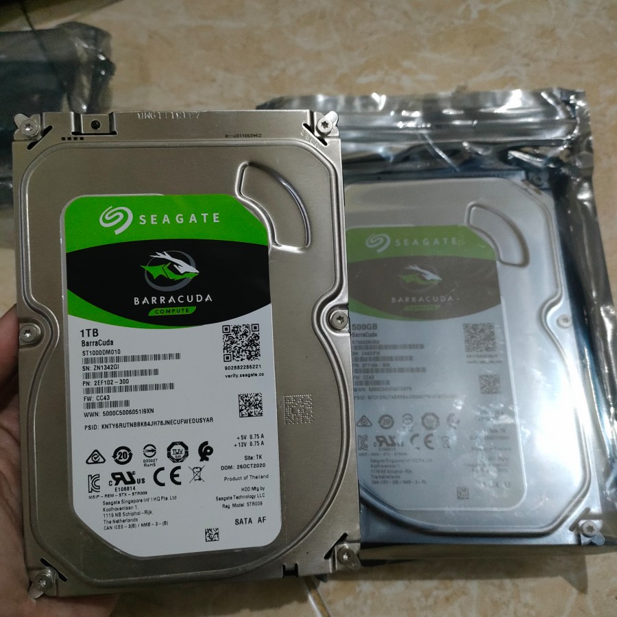 Hdd 1 tera Hard Disk seagate 1 TB Internal PC Komputer Simpan data