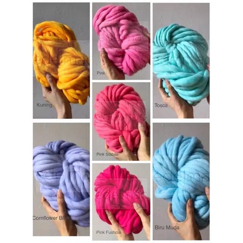 1 Ball | Benang Loopy Wool Yarn Microfiber