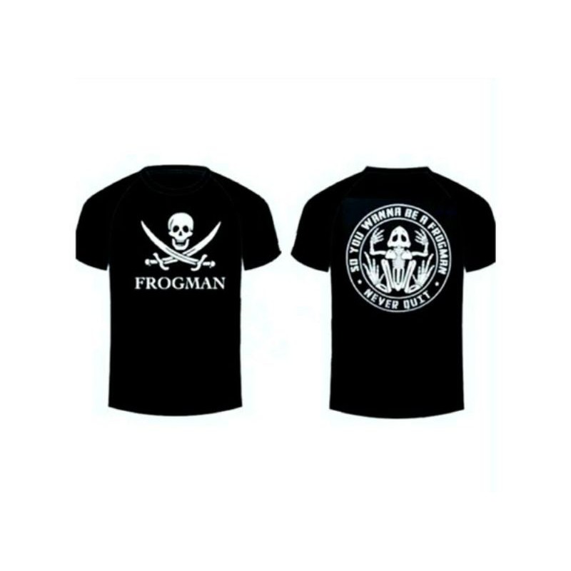 kaos/Tshirt FROGMAN NEVER QUIT
