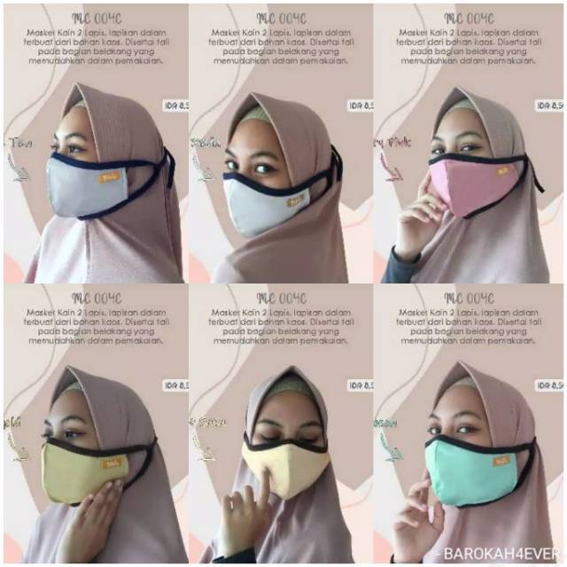 Masker NIBRAS MC 004 C (SOFT COLOUR)