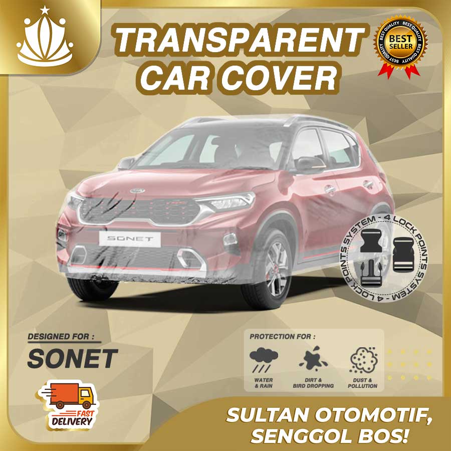 Body Cover Mobil Plastik TEBAL KIA Sonet WATERPROOF