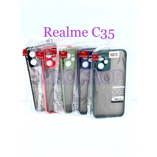 SOFTCASE REALME C35 - HARDCASE DOVE MYCHOICE + PC - AEROCASE