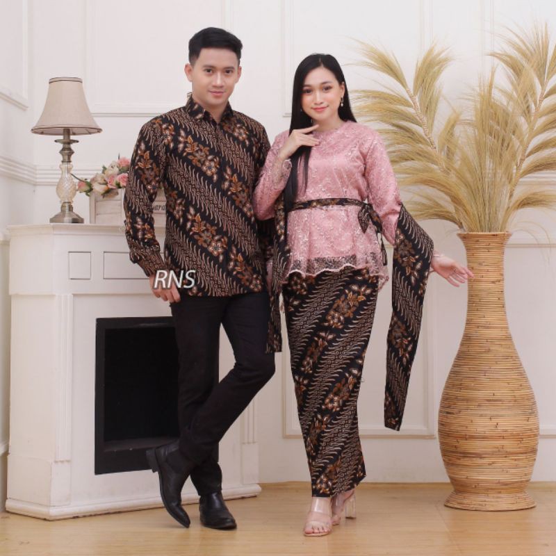 KEBAYA BROKAT COUPLE BATIK BROKAT ,COUPLE KEBAYA BATIK STANDARD DAN JUMBO