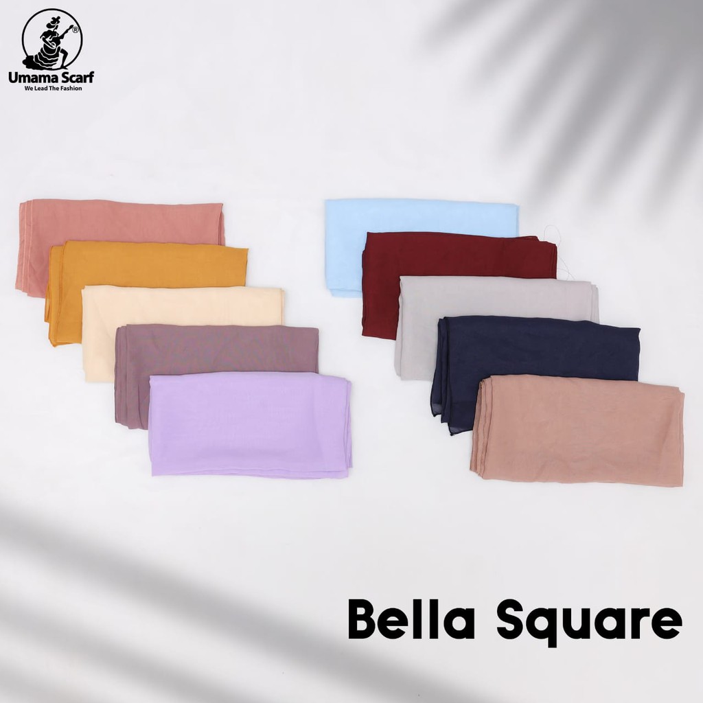Hijab Segi Empat Polos Bella Square (Ecer/1pcs)-5