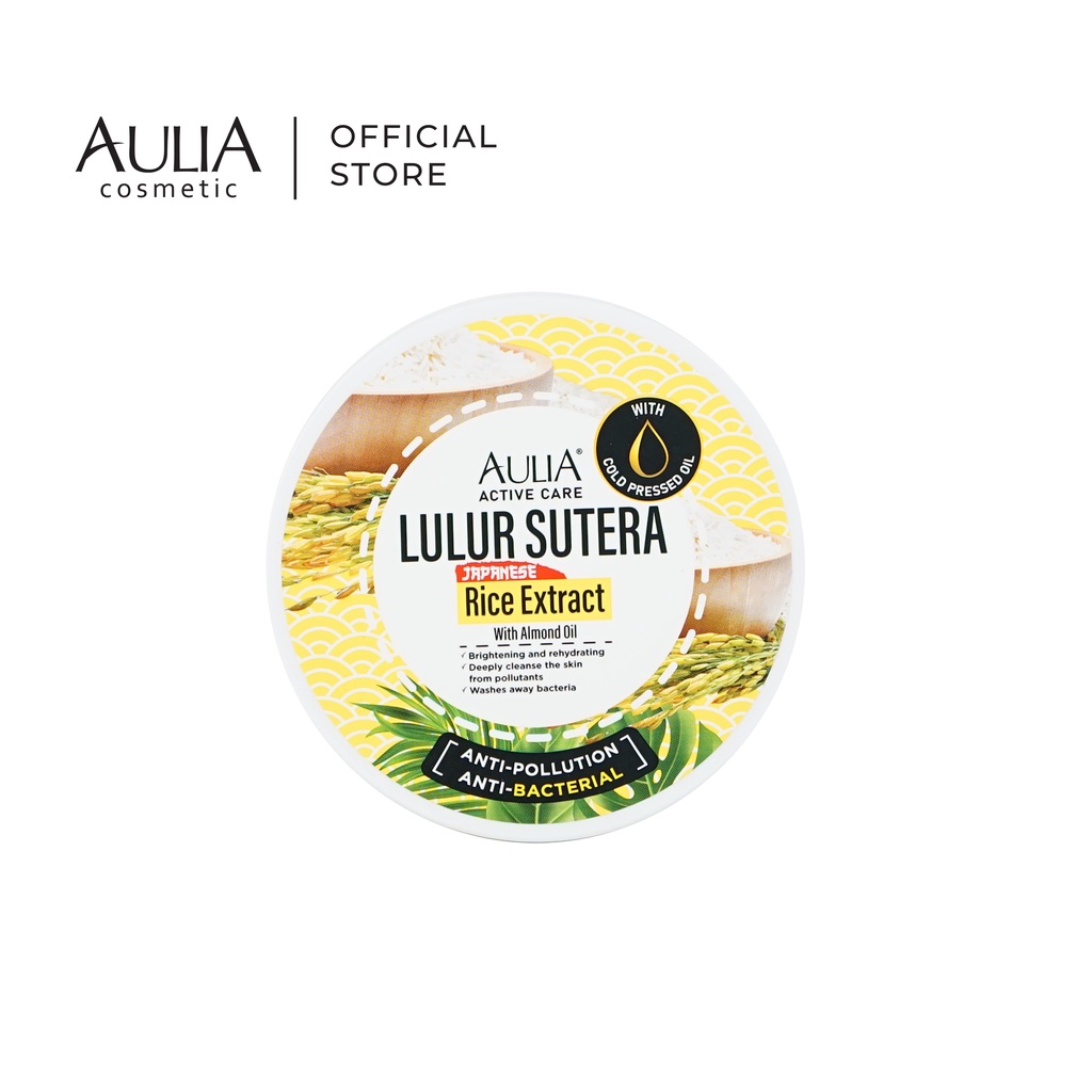 AULIA Lulur Sutera 250gr [ Lulur Mandi with Zaitun oil,Honey,Silk Extract &amp; Vitamin E ]