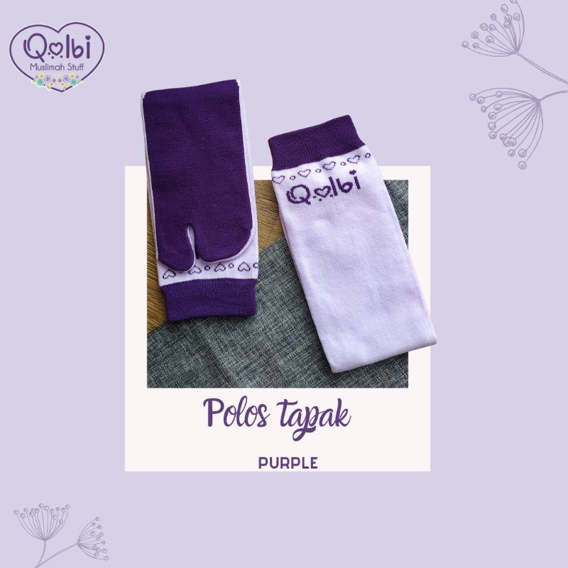 Kaos kaki Qolbi polos tapak