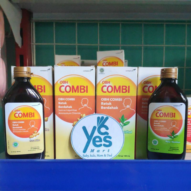 OBH Combi Obat Batuk Berdahak 100 ml Botol Anak 6+ tahun Dewasa Kombi Rasa Jahe Menthol mentol