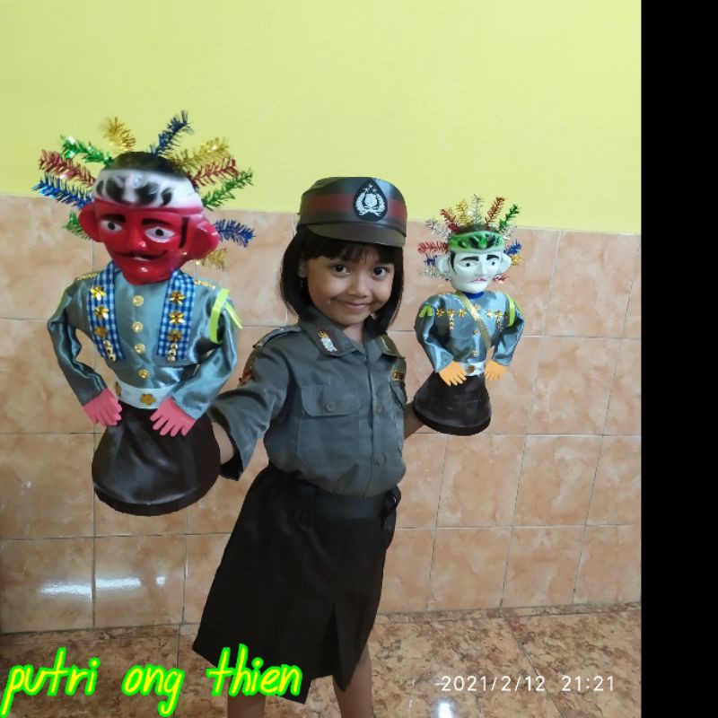 BONEKA POLISI ONDEL ONDEL NYALA TINGGI 33 CM TERLARIS TERMURAH