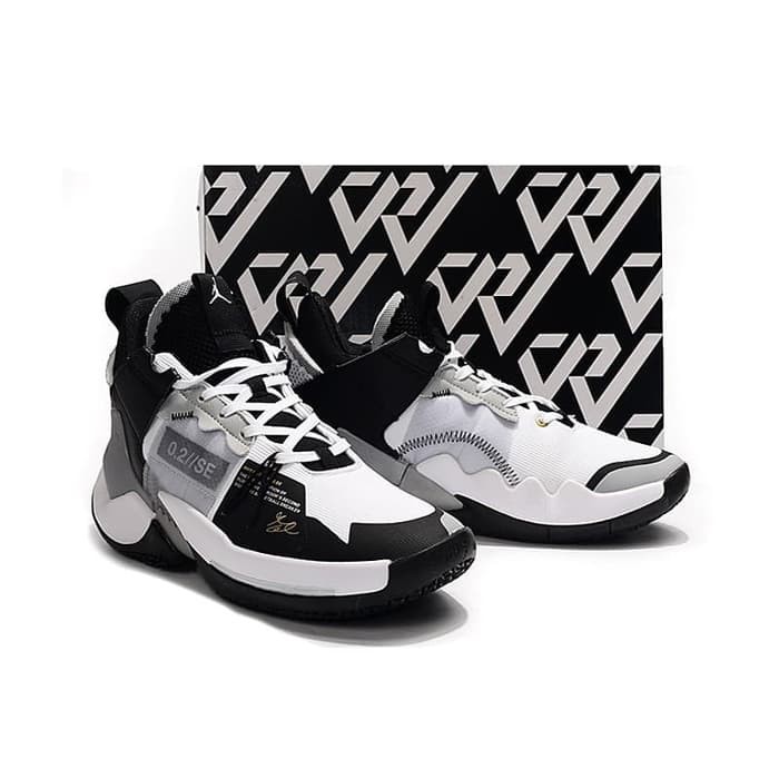 Air Jordan Why Not Zero 2.0 Special Edition Wolf Grey Sepatu Basket Olahraga