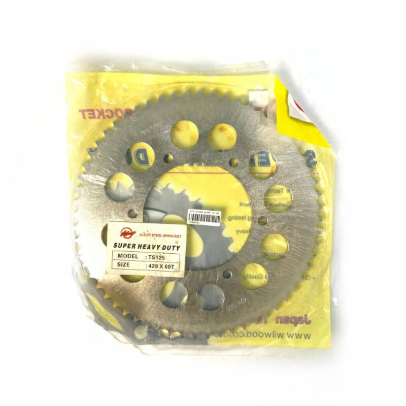 GIR GEAR BELAKANG TS125 UKURAN 428 - 60T