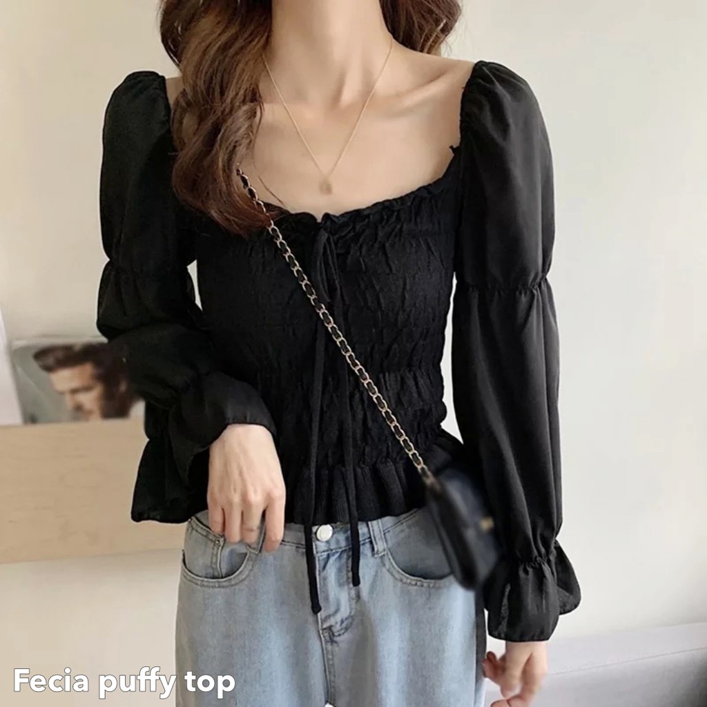 Fecia puffy top -Thejanclothes