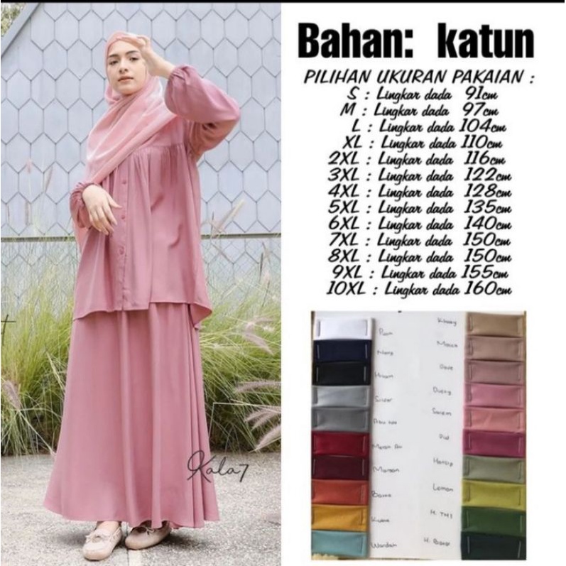 set rok amanda baju lebaran jumbo bigsize
