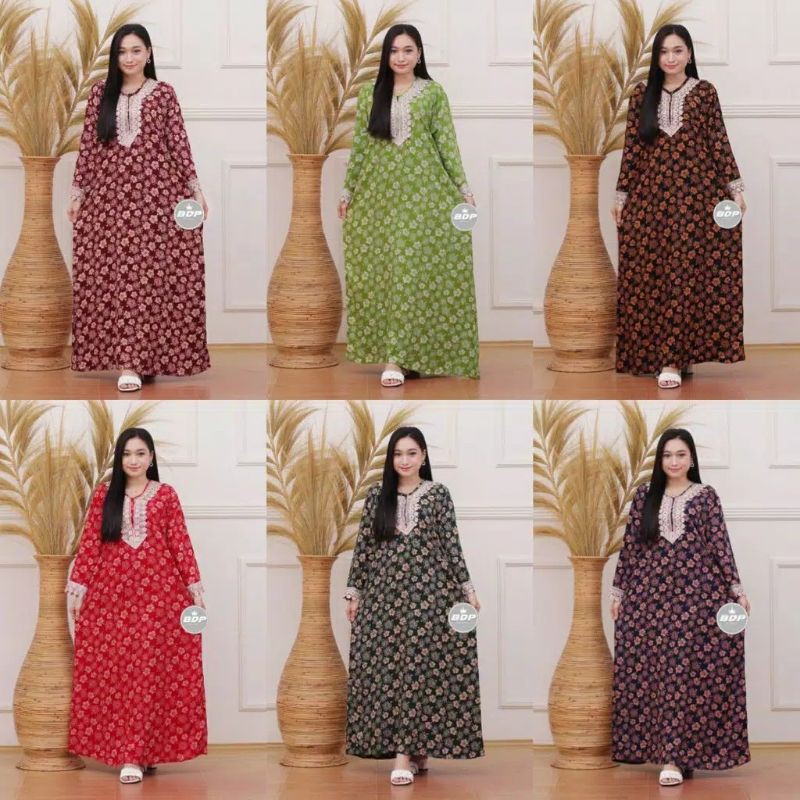 TERBARU | DASTER ARAB PANJANG | DASTER BUSUI RESLETING DEPAN | BAJU TIDUR DASTER | DASTER ARAB MOTIF