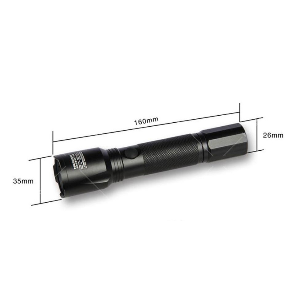 NICRON EXB90 - Slim Anti-Explosion Flashlight - Senter Portabel Tahan Air Rechargeablle 200 Lumens