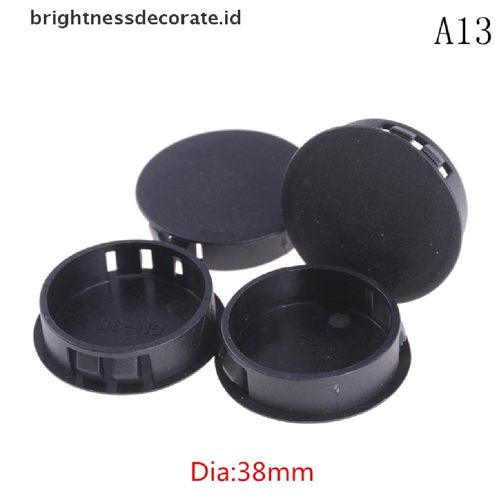 4pcs / Lot Tabung Pipa Bulat Bahan Plastik Warna Hitam