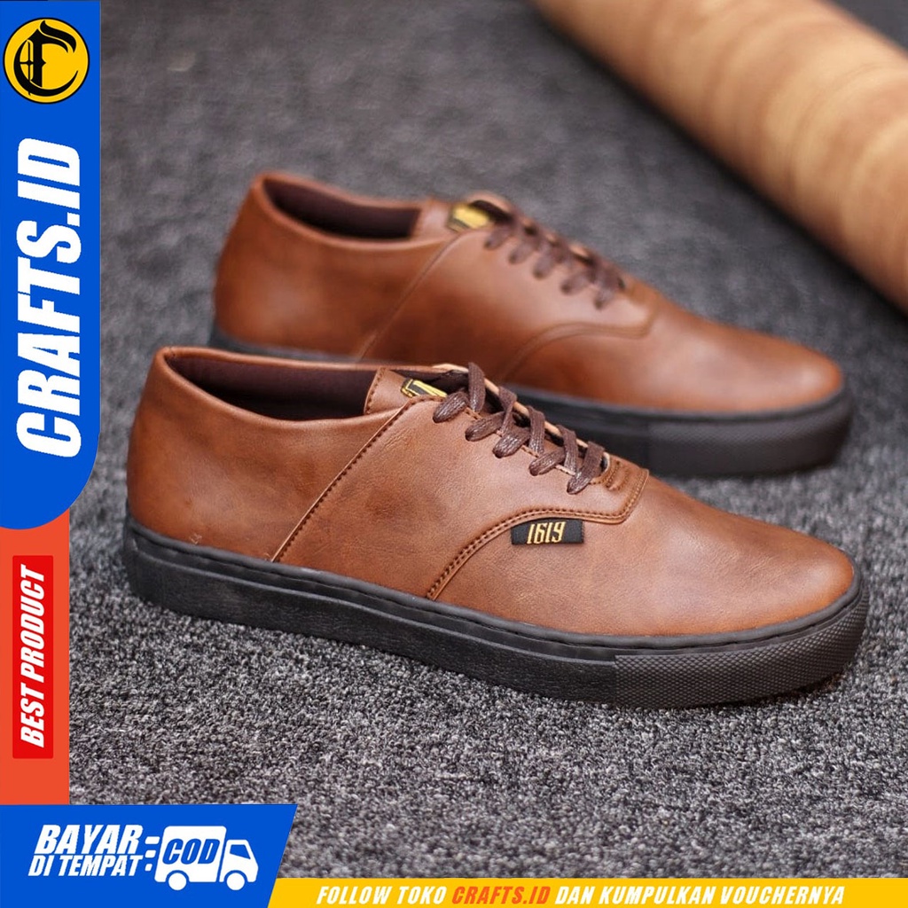 CRAFTS Snepol - Sepatu Pantofel Pria Formal